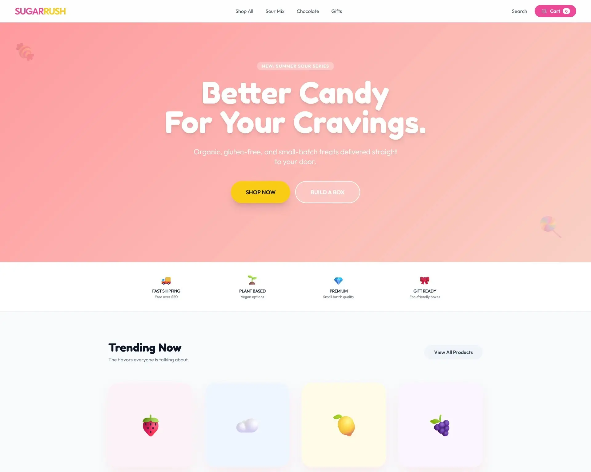 Shopify Development for print candies shop