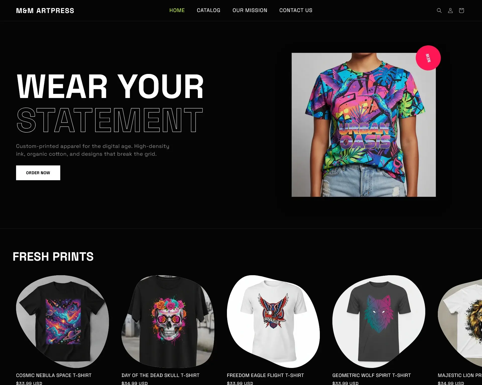 Shopify Development for print on Demand company